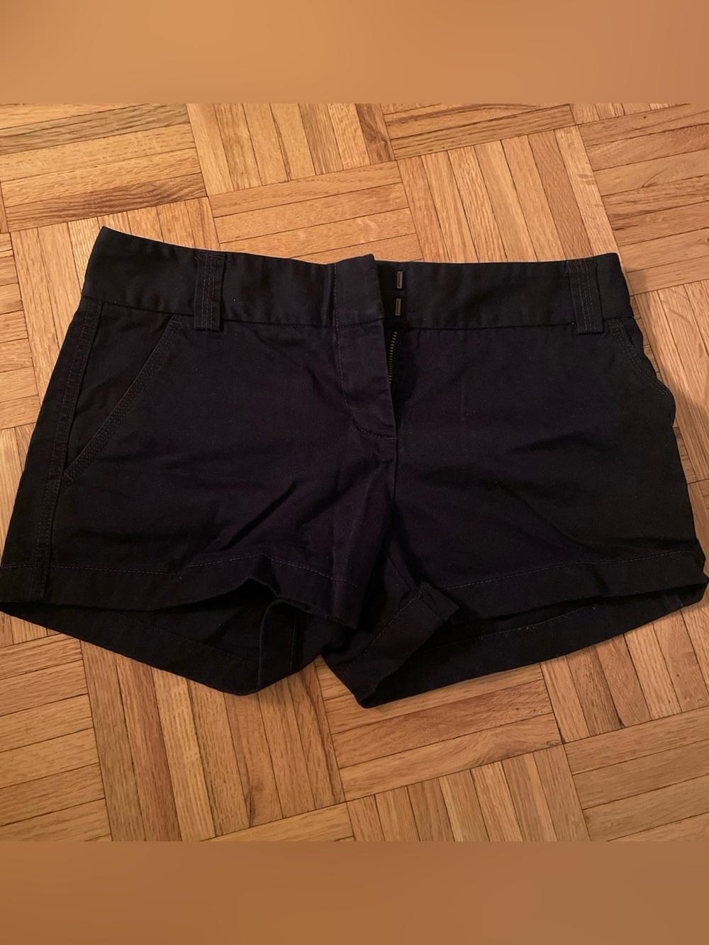J. Crew Women's Navy City Fit Cotton Shorts